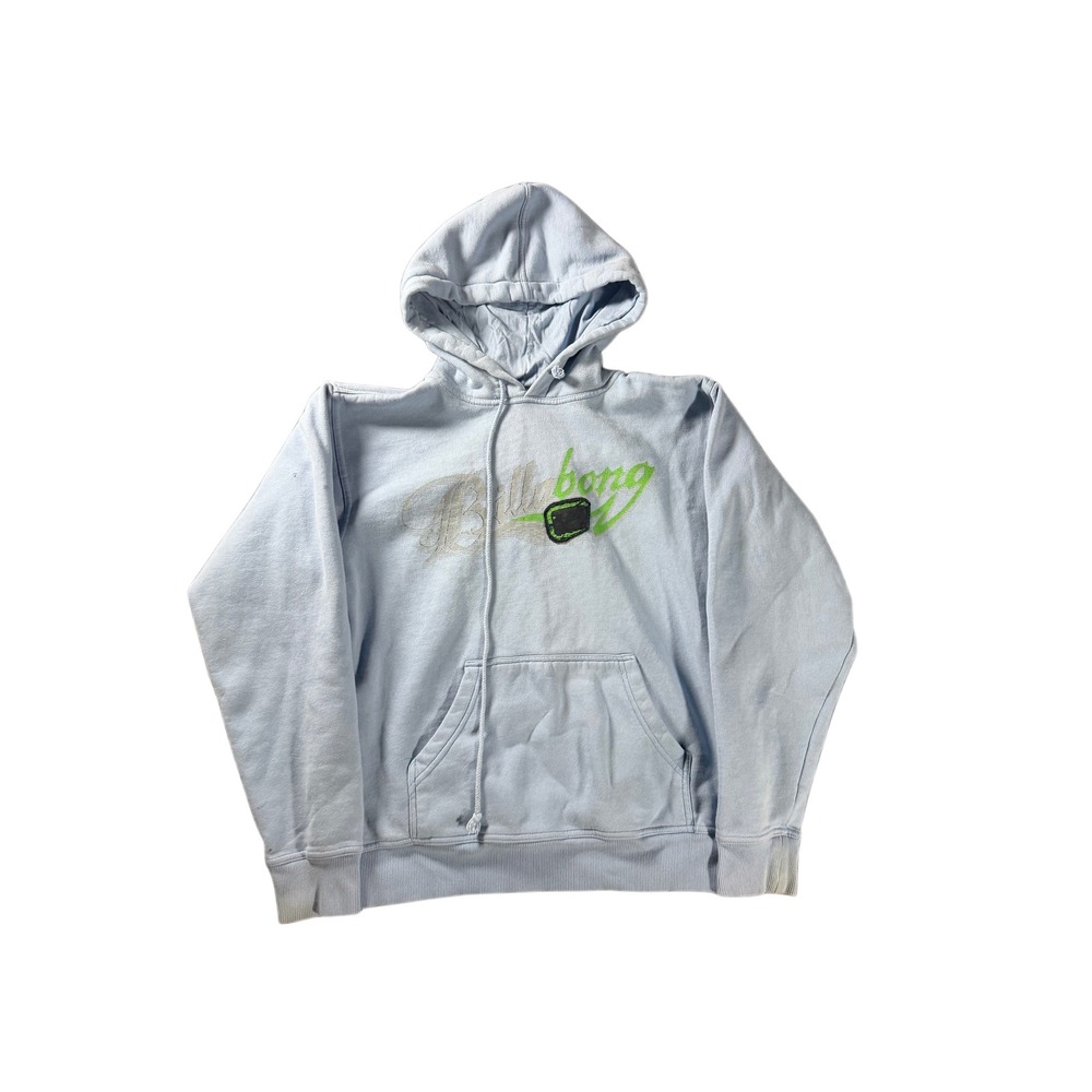Vintage Billabong Surf Hoodie Blue Y2K Skate Sweatshirt Mens Medium 963